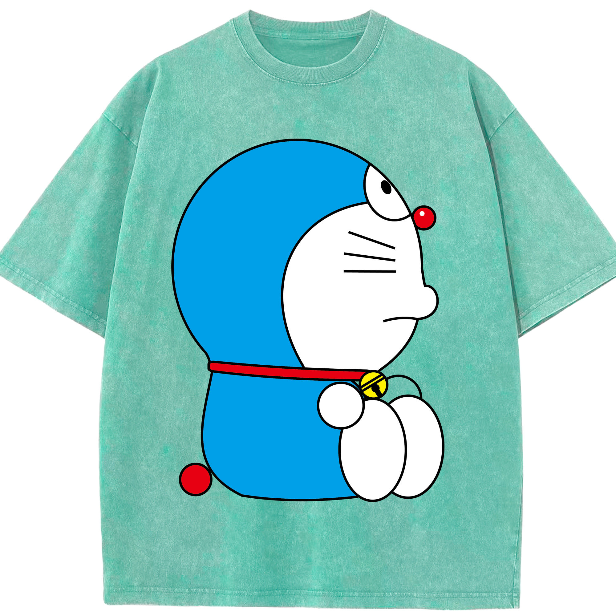 （画像用） ドラえもん Doraemon 綿100% ヴィンテージ風 半袖Tシャツ（フロントプリント）